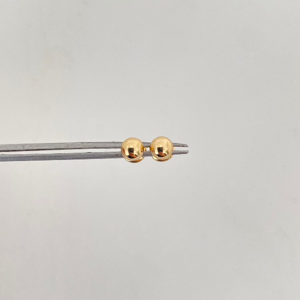 Topos Bola lisa 5mm Oro amarillo 18k 0,55 Gr