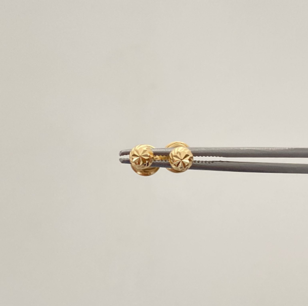 Topos Bola diamantada 4mm Oro amarillo 18k 0,5 Gr