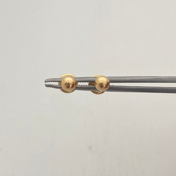 Topos Bola lisa 4mm Oro amarillo 18k 0,45 Gr