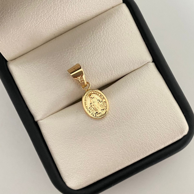 Dije Virgen Milagrosa Oro amarillo 18k 1,05 Gr / 11,6 mm / 2,1 Cm