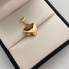 Dije Corazon inflado Oro amarillo 18k 0,7 Gr / 10,8 mm / 2 Cm
