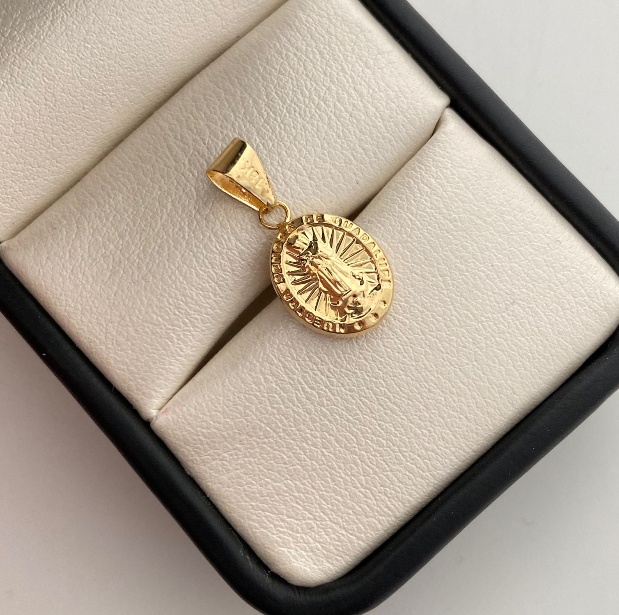 Dije Virgen Guadalupe Oro amarillo 18k 0,8 Gr / 10,6 mm / 1,2 Cm