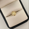 Herraje Guadalupe ovalada Oro amarillo 18k 0,45 Gr / 1 Cm
