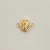Herraje Guadalupe ovalada Oro amarillo 18k 0,45 Gr / 1 Cm