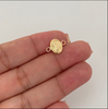 Herraje Guadalupe ovalada Oro amarillo 18k 0,45 Gr / 1 Cm