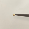 Herraje Cilindro diamantado 3mm Oro amarillo 18k 0,08 Gr