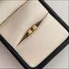 Topos Mini trebol diamantado Oro amarillo 18k 0,45 Gr / 3,6 mm