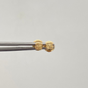 Topos Mini trebol diamantado Oro amarillo 18k 0,45 Gr / 3,6 mm