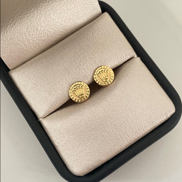 Topos Redondo Rx Oro amarillo 18k 0,7 Gr / 7,6 mm