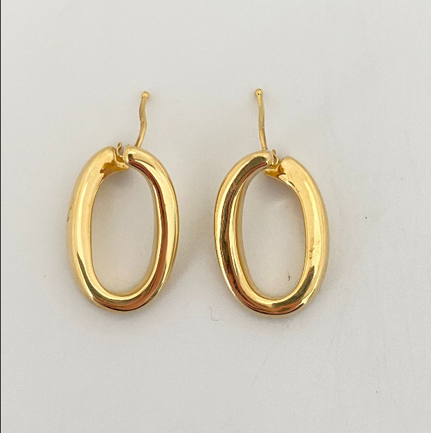 Candonga It Ovalada Oro amarillo 18k +4 / 2,8 Gr / 2,3 Cm