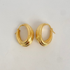 Candonga It Ovalada Doble Oro amarillo 18k +4 / 7 Gr / 2,8 Cm
