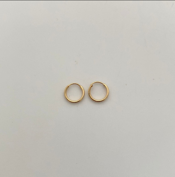 Candonga Mini Imperdible Oro amarillo 18k 0,35 Gr / 0,8 Cm