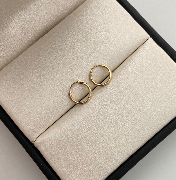 Candonga Mini Imperdible Oro amarillo 18k 0,35 Gr / 0,8 Cm