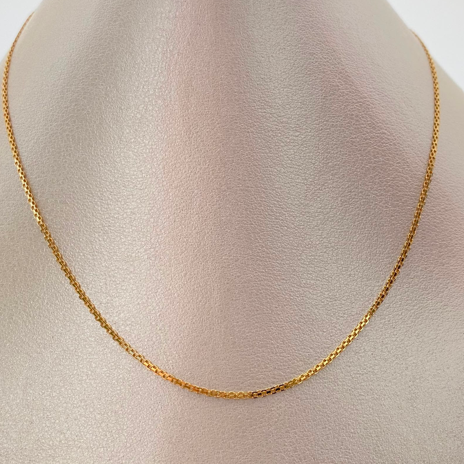 Cadena It Mini China Oro amarillo 18k +1 / 2,1 Gr / 1,3 mm / 40 Cm