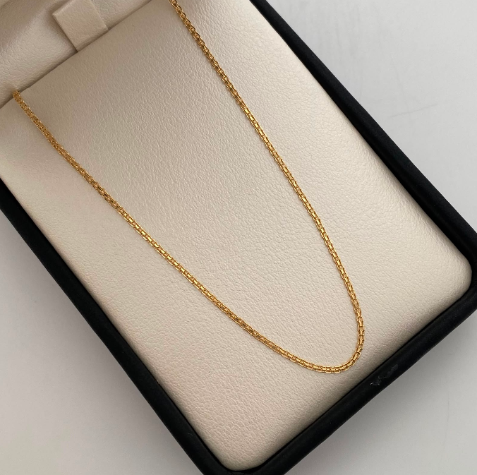 Cadena It Mini China Oro amarillo 18k +1 / 2,1 Gr / 1,3 mm / 40 Cm