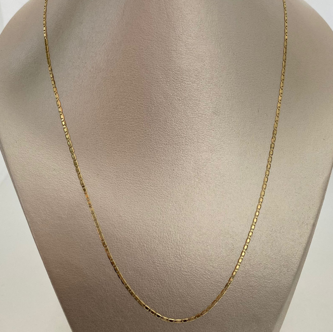 Cadena It Plana Lisa Oro amarillo 18k 2,05 Gr / 1,5 mm / 45 Cm