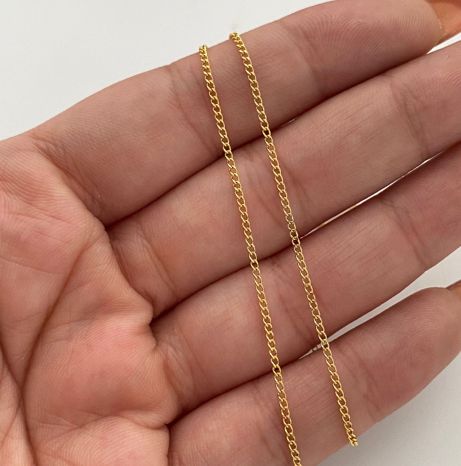 Cadena It Cubana Oro amarillo 18k 2,1 Gr / 1,8 mm / 45 Cm