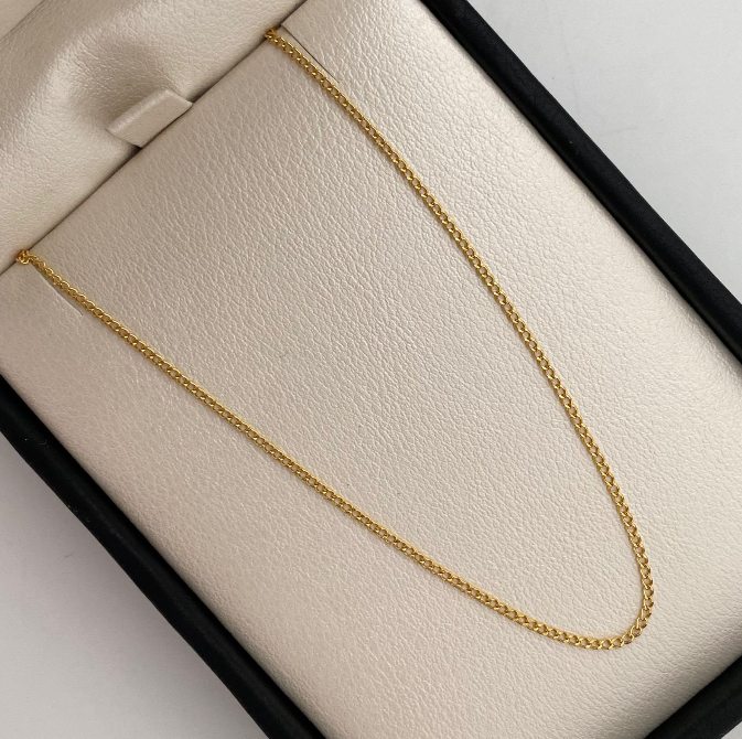 Cadena It Cubana Oro amarillo 18k 2,1 Gr / 1,8 mm / 45 Cm