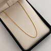 Cadena It Mini Lazo Oro amarillo 18k +1 / 0,9 Gr / 1,1 mm / 45 Cm
