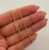 Cadena It Mini Lazo Oro amarillo 18k +1 / 0,9 Gr / 1,1 mm / 45 Cm