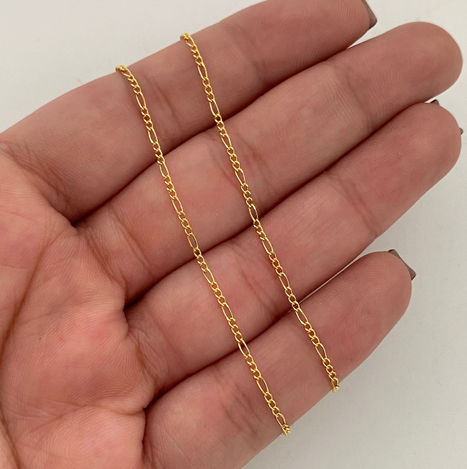 Cadena It Mini 3x1 Oro amarillo 18k 1,55 Gr / 1,4 mm / 50 Cm