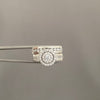 Anillo It argolla y pisargolla (POR FABRICACION) Oro blanco 18k / Talla 7 / 9,5 Gr