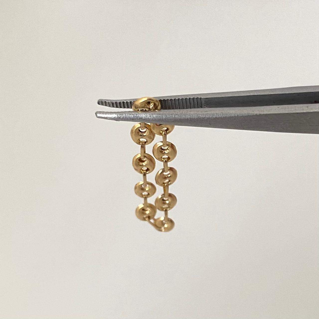 Anillo gc Oro amarillo 18k / Talla 11 1/4 / 0,75 Gr