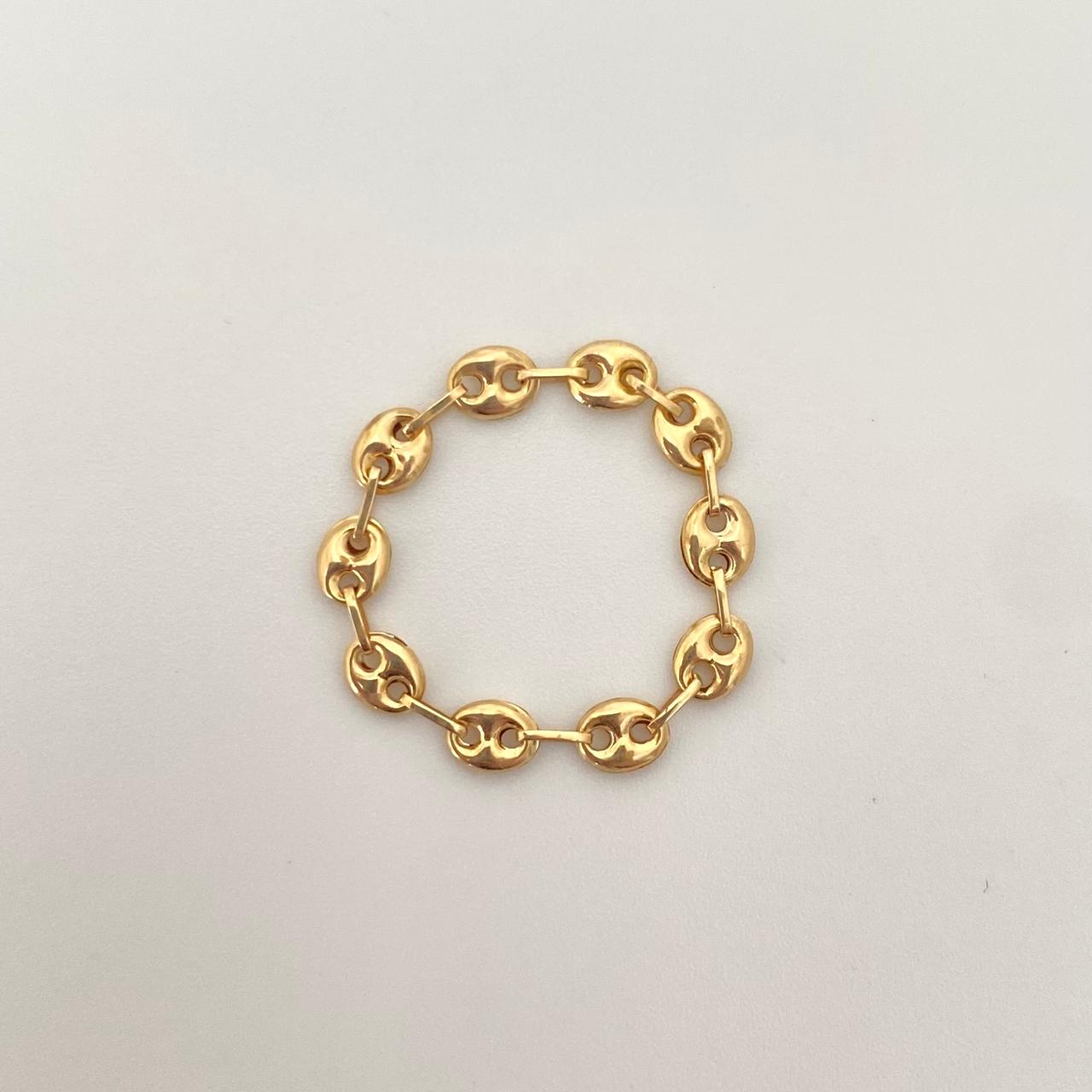 Anillo gc Oro amarillo 18k / Talla 11 1/4 / 0,75 Gr