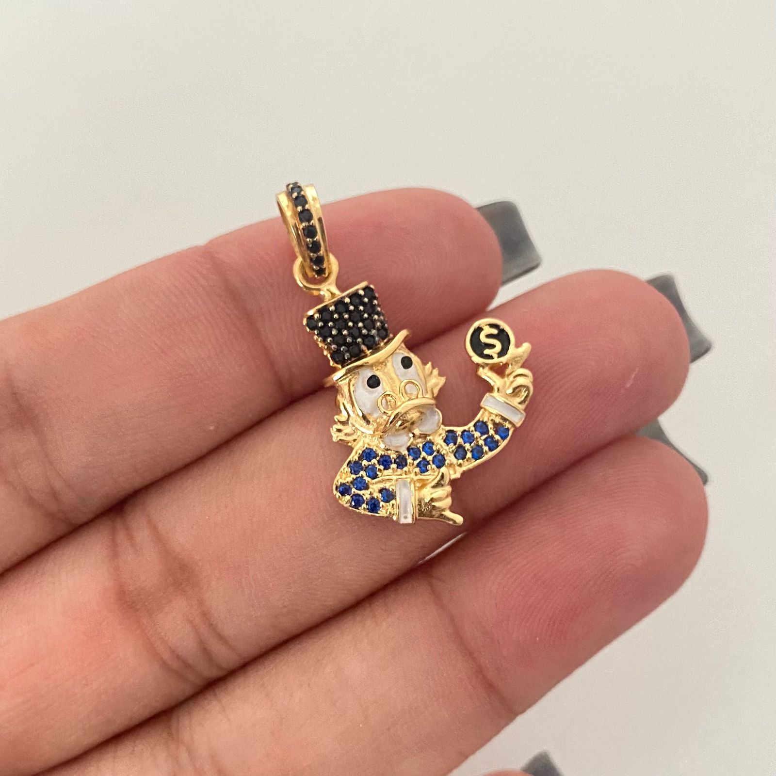 Dije pato tio rico casting Oro amarillo 18k 4,3 Gr / 3,0 Cm