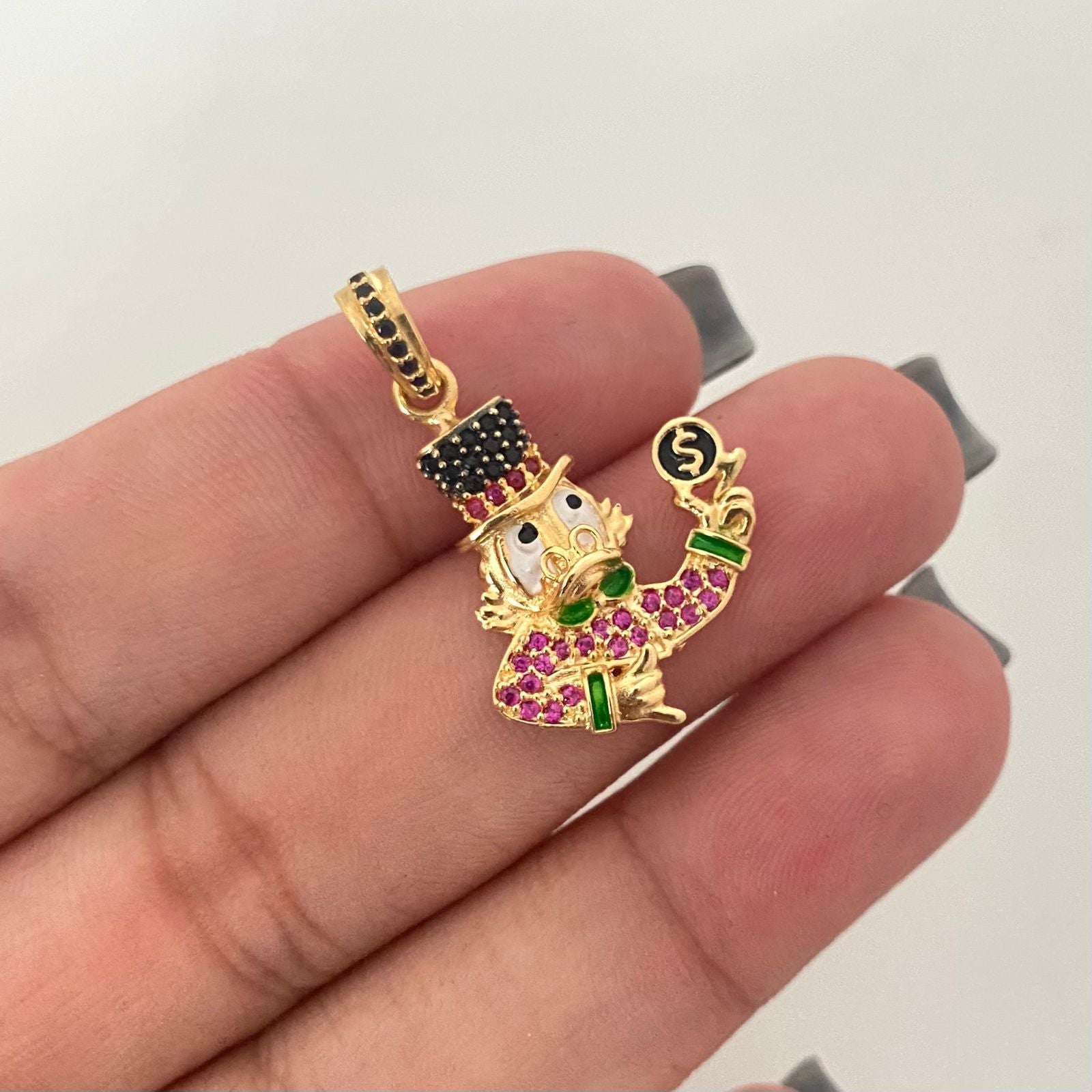 Dije pato tio rico casting Oro amarillo 18k 4,2 Gr / 3,0 Cm