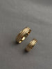 Anillo argolla mate y lisa (POR FABRICACION) Oro amarillo 18k / Talla 8 / 11,0 Gr