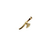 Dije hacha (POR FABRICACION) Oro amarillo 18k 4,0 Gr / 2,5 Cm