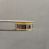 Anillo argolla lisa (POR FABRICACION) Oro amarillo y Oro blanco 18k / Talla 8 / 6,0 Gr