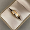 Anillo franjas (POR FABRICACION) Tres oros 18k / Talla 9 / 7,0 Gr