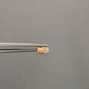 Herraje cilindro diamantado oro rosa 18k +2 / 0,2gr / 6 mm