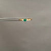 Anillo esmeralda corazon (POR FABRICACION) Oro amarillo 18k / Talla 6 / 2,75 Gr