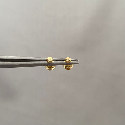 Topos bola diamantada Oro amarillo 18k 0,45 Gr / 3 mm