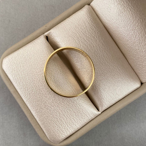 Anillo sello oro amarillo 18k / talla 9 3/4 / 3,30 gr
