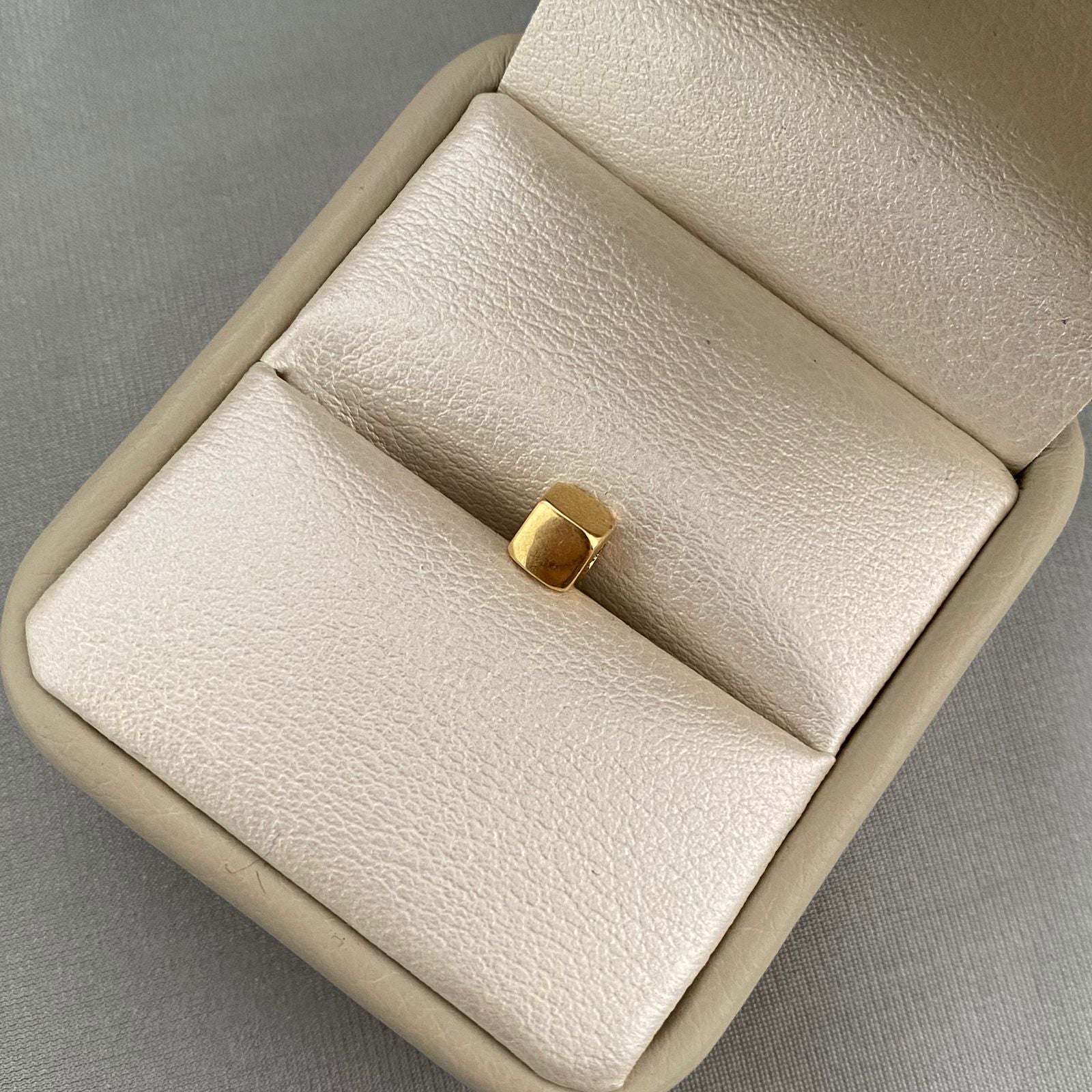 Herraje cubo Oro amarillo 18k 0,50 Gr / 0,5 Cm