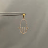Dije It mano hamsa casting Oro amarillo 18k +2 / 2,20 Gr / 3 Cm