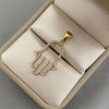 Dije It mano hamsa casting Oro amarillo 18k +2 / 2,20 Gr / 3 Cm