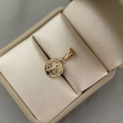 Dije san benito Oro amarillo 18k 0,6 Gr / 2 Cm