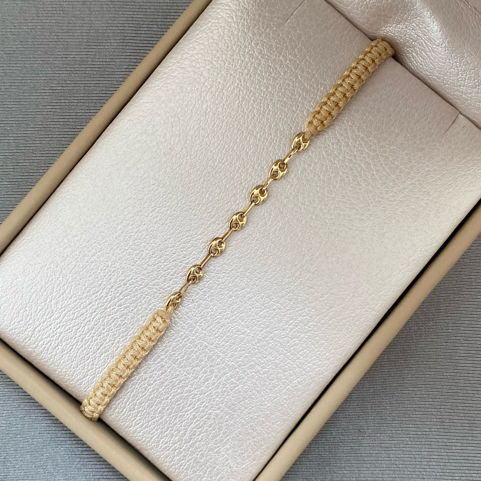 PULSERA TEJIDA 7 ESLABONES GC ORO AMARILLO 18K 0,4 GR