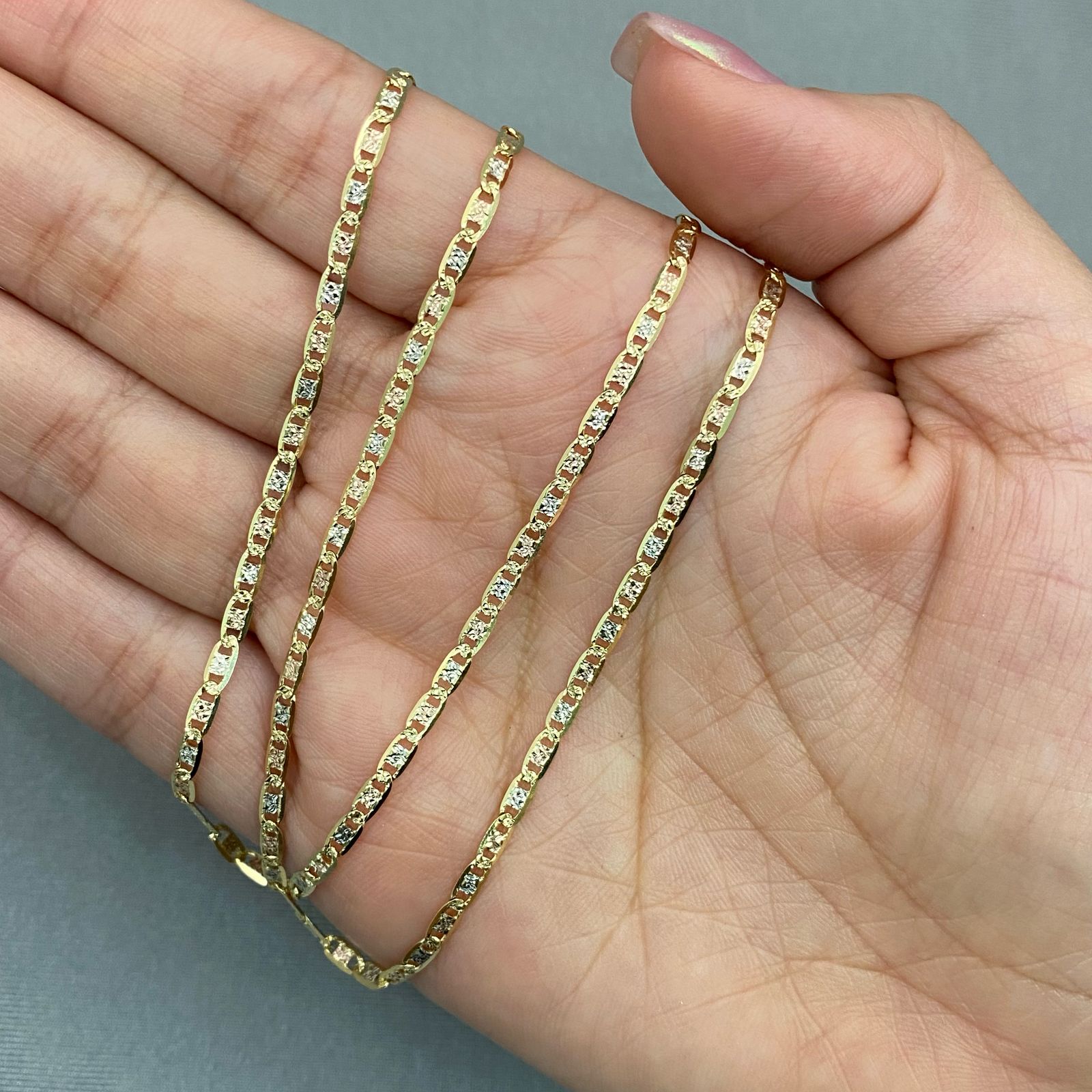 Cadena It plana Tres oros 18k 7,1 Gr / 2,5 mm / 60 Cm