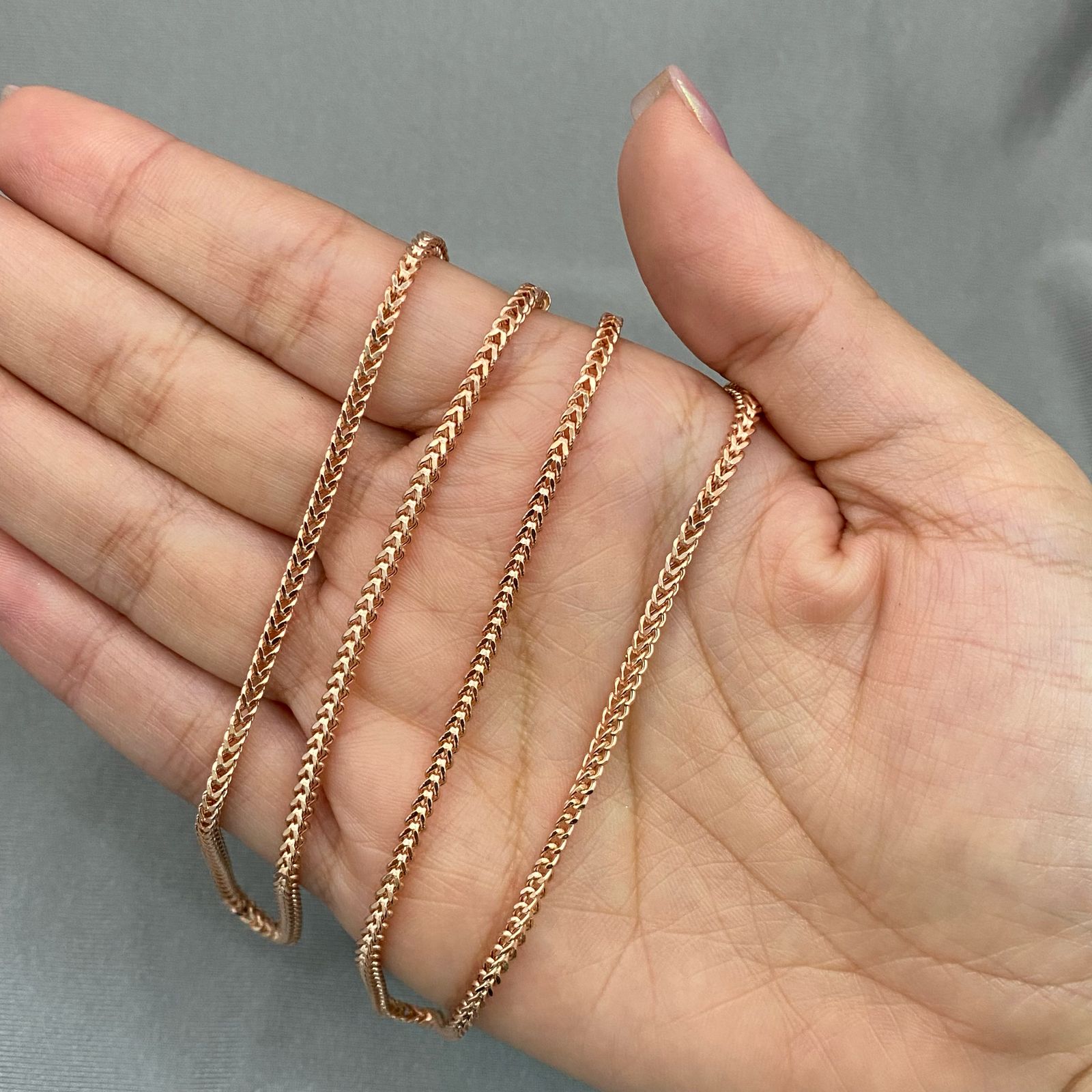 Cadena It franco Oro rosa 18k +1 / 9,05 Gr / 2,35 mm / 60 Cm