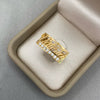 Anillo nombre Valeria (POR FABRICACION) Oro amarillo 18k / Talla 6 / 6,5 Gr