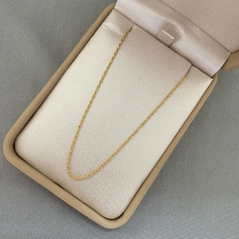 Cadena It mini lazo Oro amarillo 18k +2 / 1,0 Gr / 1,0 mm / 50 Cm