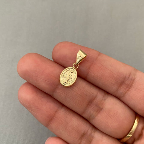 Dije virgen milagrosa Oro amarillo 18k 0,65 Gr / 2,0 Cm