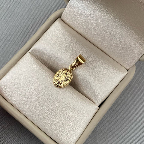 Dije virgen guadalupe Oro amarillo 18k 0,55 Gr / 2,0 Cm