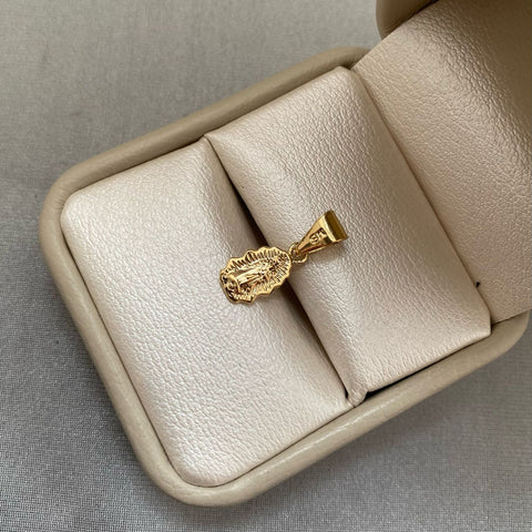 Dije silueta virgen guadalupe Oro amarillo 18k 0,5 Gr / 2,0 Cm